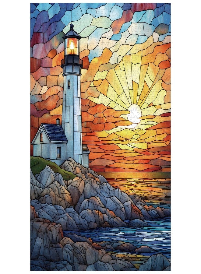 Artinhand 1000 Piece Puzzle for Adults Lighthouse Jigsaw Puzzles - Image 1