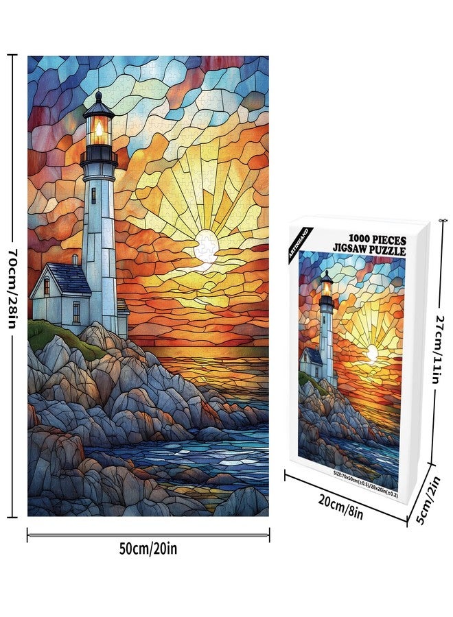 Artinhand 1000 Piece Puzzle for Adults Lighthouse Jigsaw Puzzles - Image 2