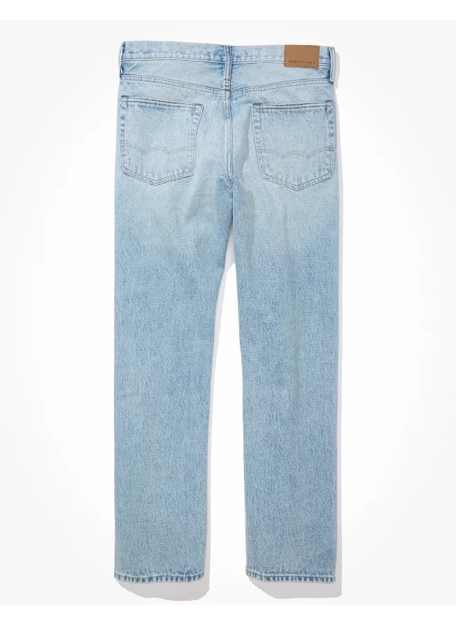 American Eagle Light Wash Straight Fit Jeans