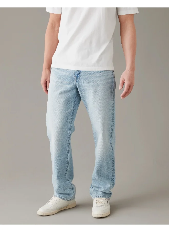 American Eagle Light Wash Straight Fit Jeans