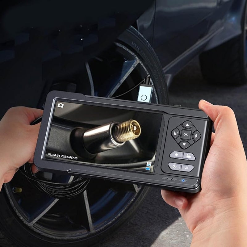 Flexible Rod Fiberscope Dual Camera 1080P 720P Lens With 3 Addons For Pipe Repair Color S - Image 5