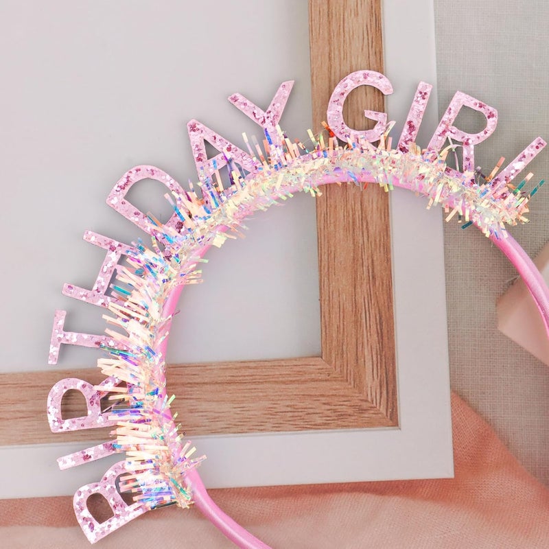 CIEHER Birthday Girl Headband Birthday Crown for Women Girls - Image 4