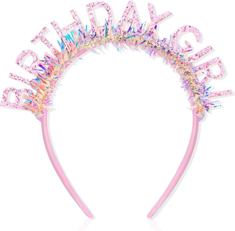 CIEHER Birthday Girl Headband Birthday Crown for Women Girls - Image 1