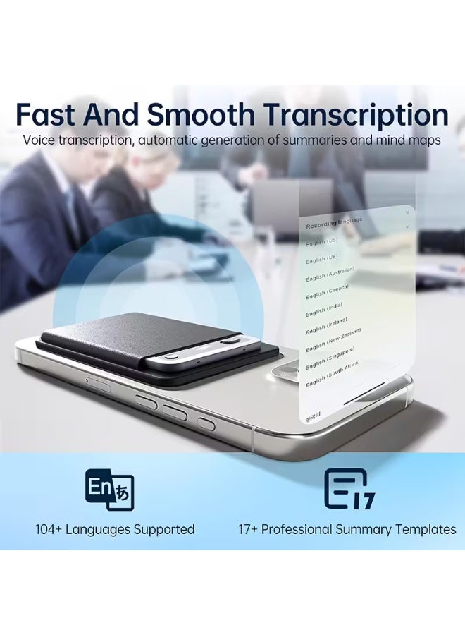epicarma AI Portable Recording Device, Using AI Technology for Transcription and Summarization, a Pen-style Recording Device with App Control, Supports 140 Languages, 64GB Memory, an Ultra-thin Recording Device for Lectures, Meetings, Calls, Music Sampling - Image 4