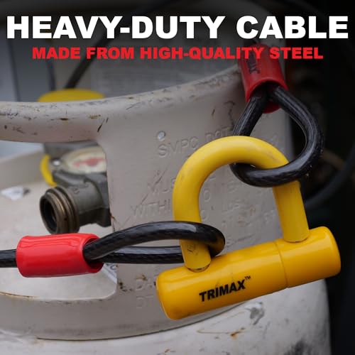 Trimax TDL1510 - Trimaflex Dual Loop Multi-Use Security Cable 15 Feet x 10mm - Commercial Grade Security Cable for Equipment, ATVs, Motorcycles, More - Image 3