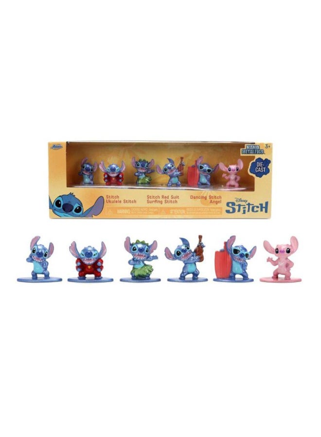 Jada Nano Metafigs Disney lilo & Stitch Stitch Die-cast 6-Pack (4 cm) - Image 1