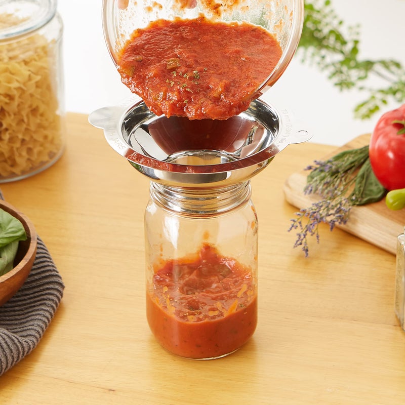RSVP International Endurance Canning Collection Non-Reactive 18/8 Stainless Steel, Dishwasher Safe, Funnel, Wide Mouth, 2-3/4" - Image 5