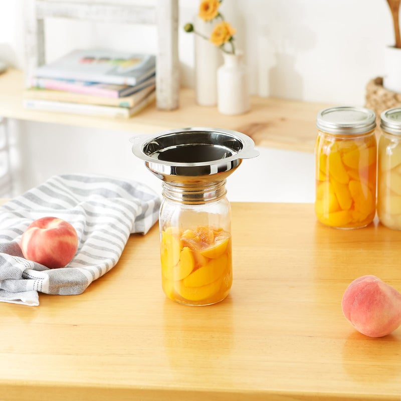 RSVP International Endurance Canning Collection Non-Reactive 18/8 Stainless Steel, Dishwasher Safe, Funnel, Wide Mouth, 2-3/4" - Image 4