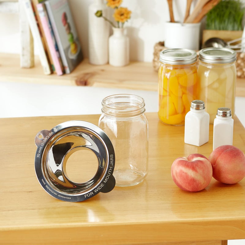 RSVP International Endurance Canning Collection Non-Reactive 18/8 Stainless Steel, Dishwasher Safe, Funnel, Wide Mouth, 2-3/4" - Image 3