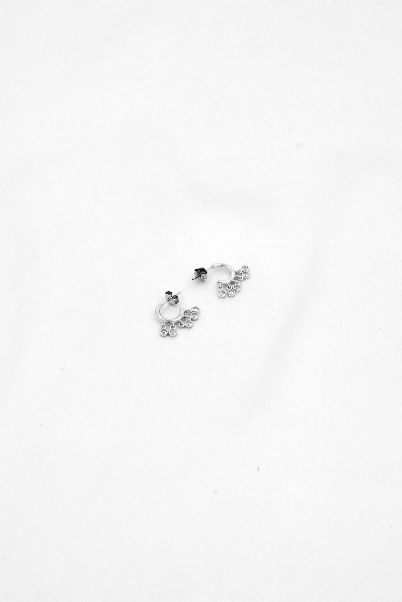 OLIVIA BURTON Women 1 Pair Classic Shaker Hoops Earring, Silver - Image 1