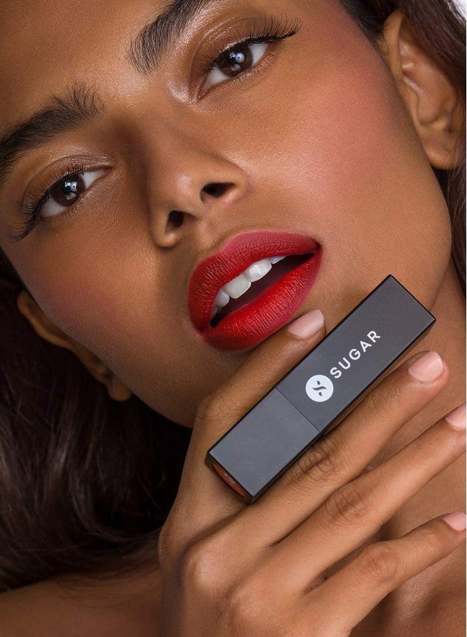 SUGAR Cosmetics Nothing Else Matter Longwear Lipstick With Premium Matte Finish - 19 Flame High (Orange) Matte Finish, Water-Resistant, Longlasting, Paraben Free - Image 5