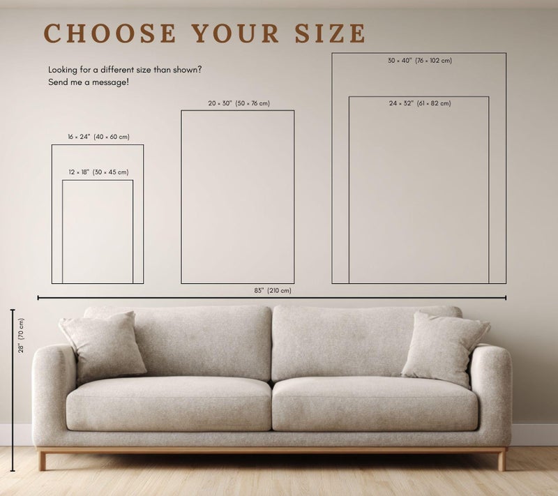TNESSENTIAL Large Floral Canvas, Minimalist Beige Botanical Wall Art, Calm Flower Print for Above Console Table, Neutral Scandinavian Living Room Decor - Image 5