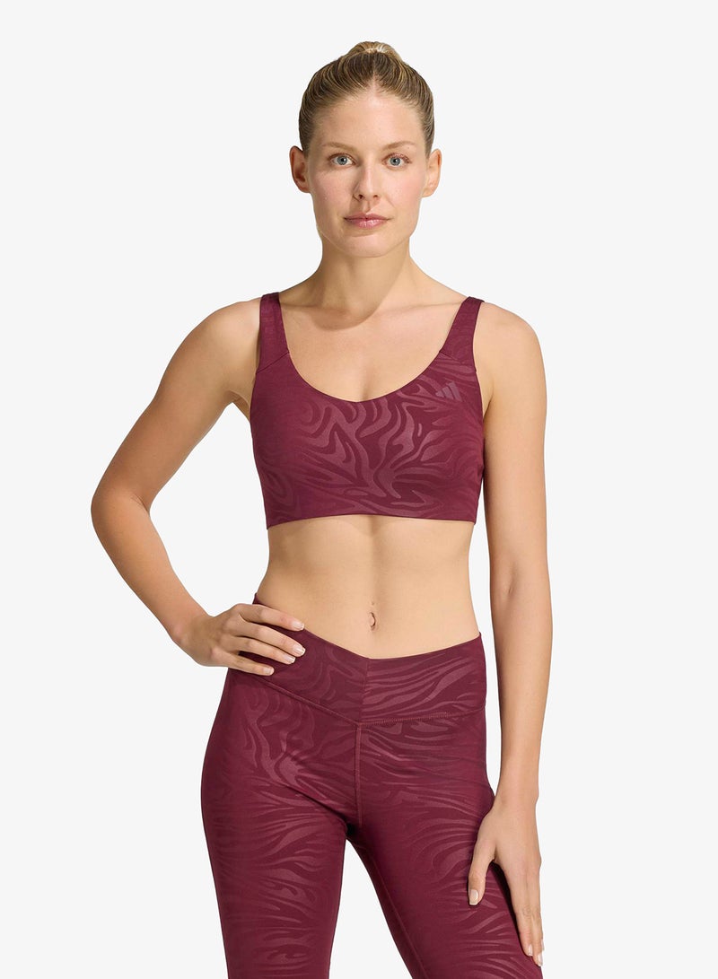 Adidas All Me Essential Graphic Light Support Bra - Image 1