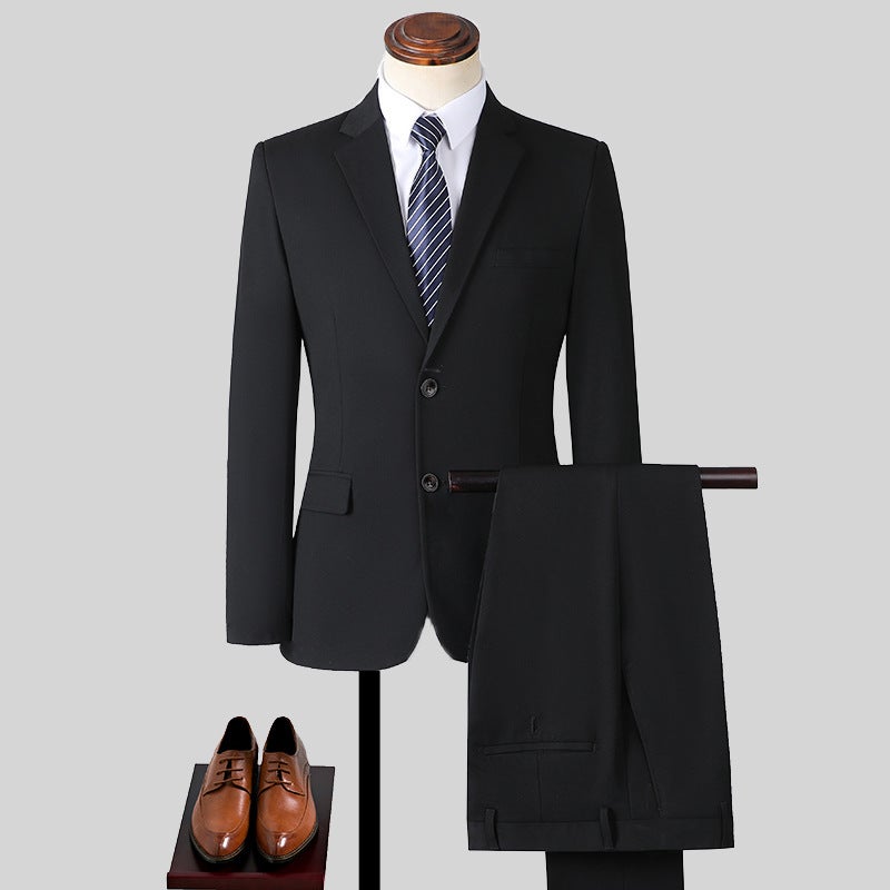 Suit Set Men's Large Size Suit Set Men's and Women's Same Professional Dress Three-piece Set Best Man's Clothes Work Clothes Jacket - Image 2