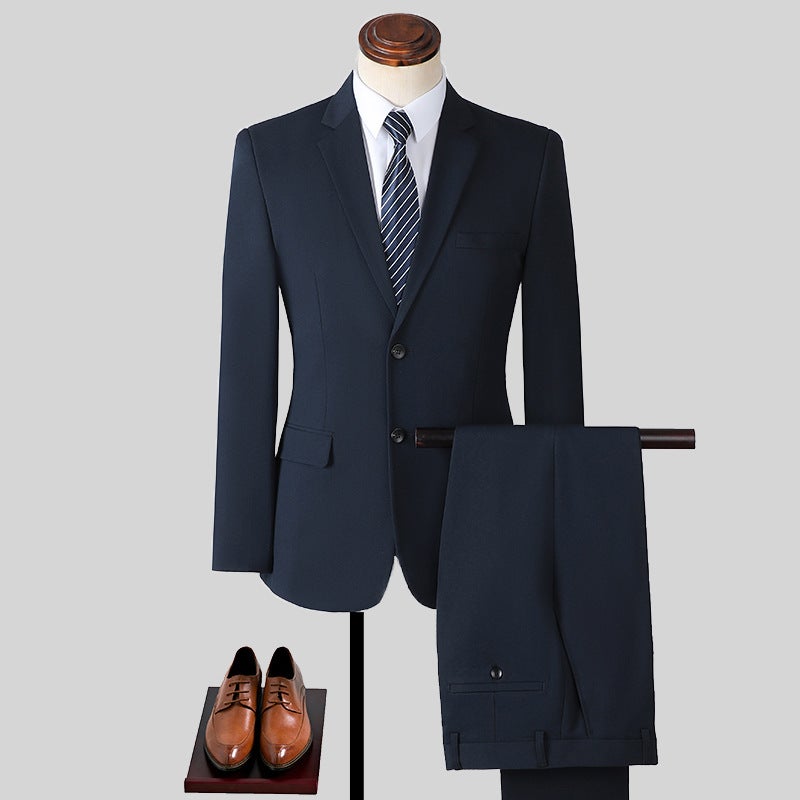 Suit Set Men's Large Size Suit Set Men's and Women's Same Professional Dress Three-piece Set Best Man's Clothes Work Clothes Jacket - Image 3
