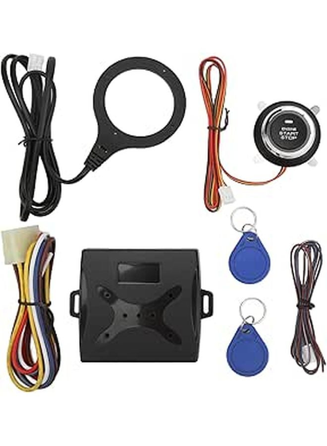 Universal 12V Car Push Start Button Kit Keyless Go Engine Starter ABS Material - Image 1