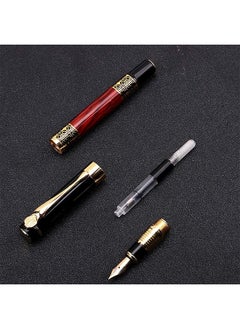 BiuTFon Luxury Fountain Pen Set, 0.5mm Metal Fountain Pen with 30ml Ink and Replacement Cartridges, Medium Point Business Writing Pen Calligraphy Pen for Journaling Signature School Office Gift Supplies  - Image 3