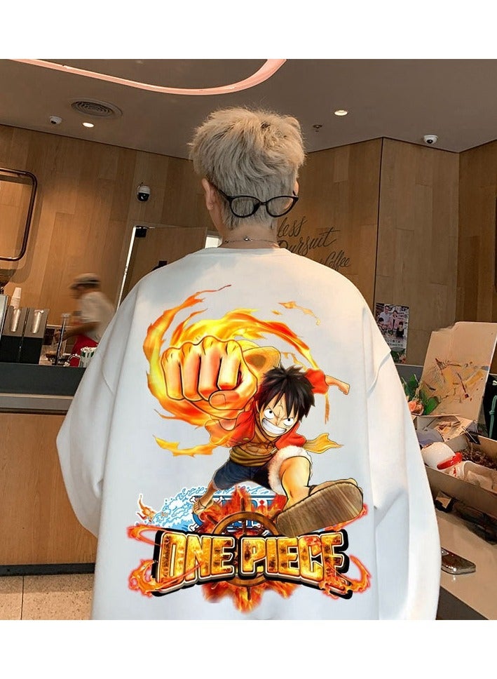KUYING New One Piece Printed Casual Round Neck Hoodie  - Image 1