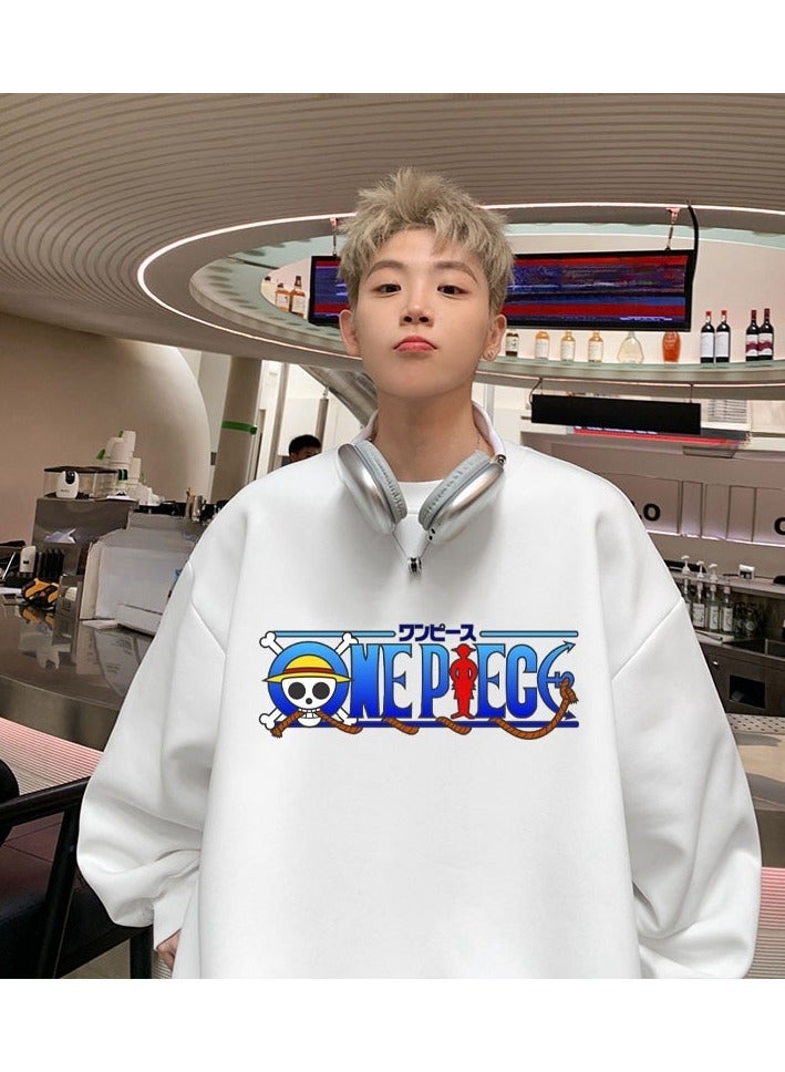 KUYING New One Piece Printed Casual Round Neck Hoodie  - Image 2