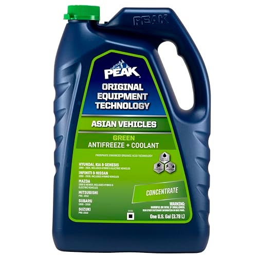 PEAK OET Extended Life Green Concentrate Antifreeze/Coolant for Asian Vehicles, 1 Gal. - Image 1