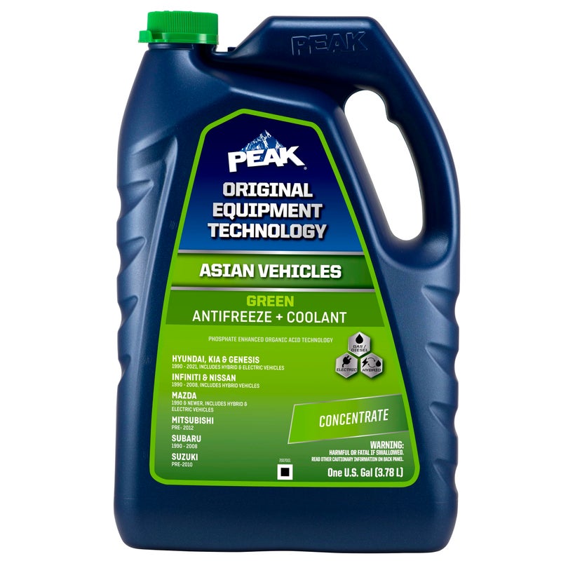 PEAK OET Extended Life Green Concentrate Antifreeze/Coolant for Asian Vehicles, 1 Gal. - Image 2