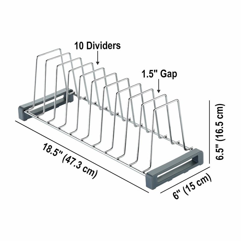 KEEPWELL Stainless Steel Plate RackTandem InsertModular Plate FixerPlate Stand Suitable for 20 inch Tandem Drawer Basket - Image 3