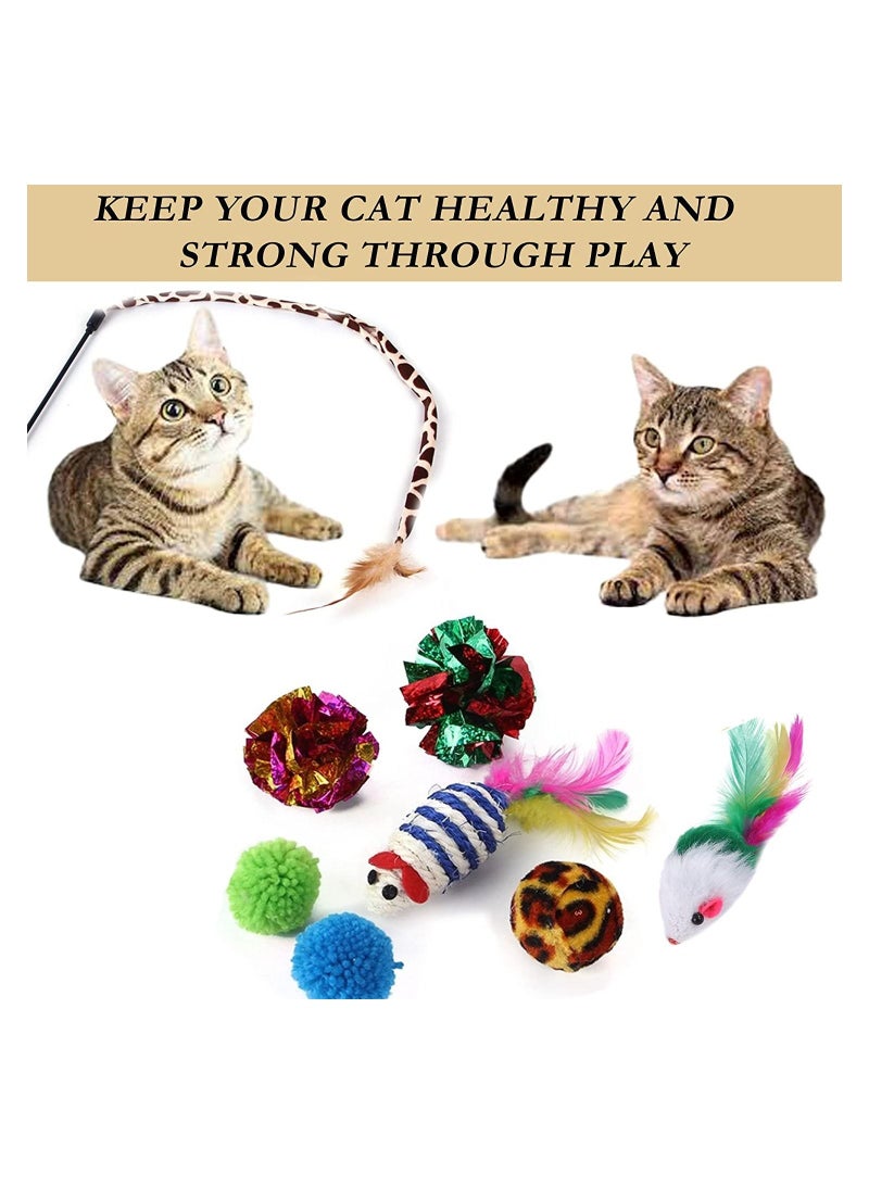 Altheqa 21 pcs cat toys interactive accessories and cat tunnel - Image 3