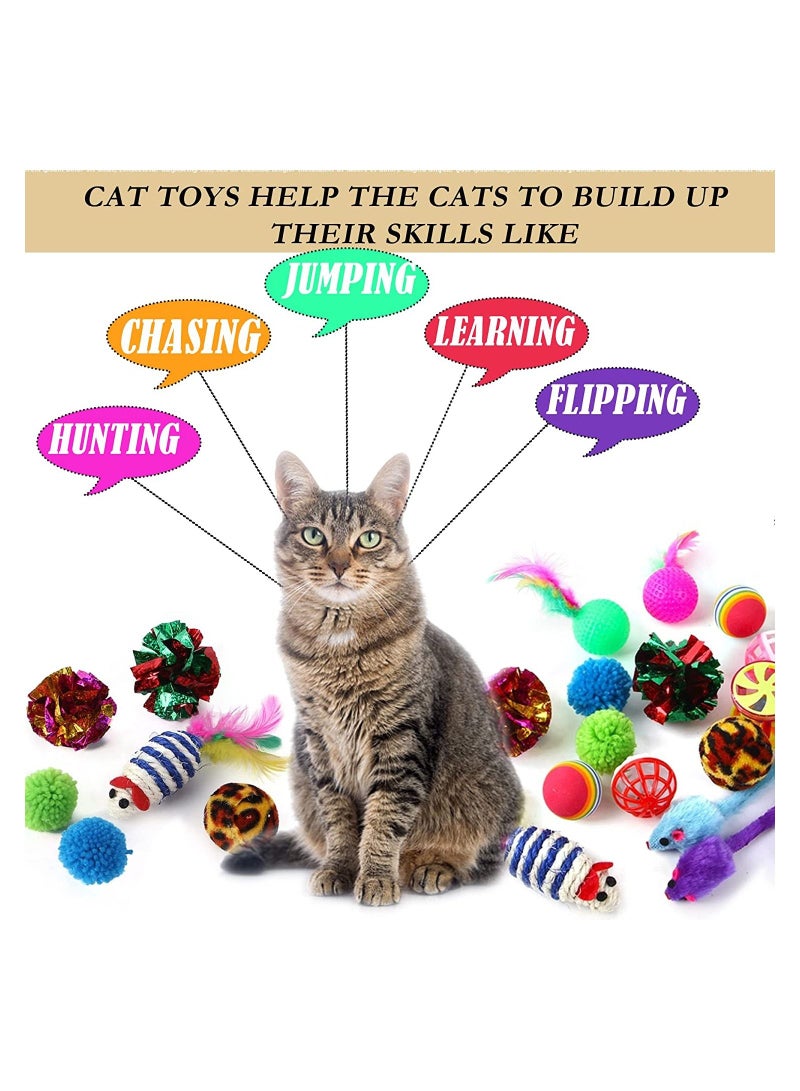 Altheqa 21 pcs cat toys interactive accessories and cat tunnel - Image 4