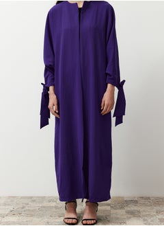 trendyol Purple Comfortable Fit Woven Aerobin Long Cap & Ferace & Abaya TCTSS24KK00005  - Image 4