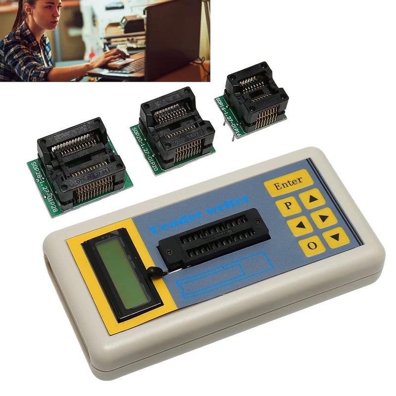 Transistor Tester, Multifunctional IC Transistor Tester, IC Tester Professional ABS Portable Digital Transistor IC Tester IC Tester Integrated Circuit Integrated Circuit Tester - Image 4