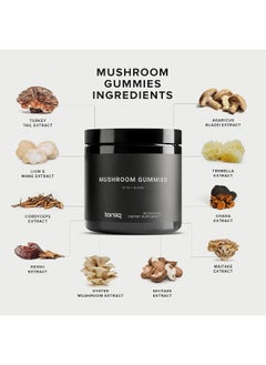 Toniiq 5,000Mg Highly Potent Mushroom Gummies With Lion'S Mane 10:1 Ultra Concentrated Extract  - Image 4