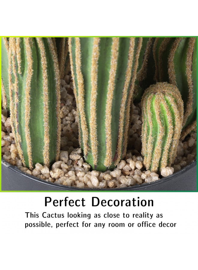 AntHousePlant Artificial Cactus Fake Big Cactus 24 Inch Faux Cacti Plants for Home Garden Office Store Decoration - Image 2