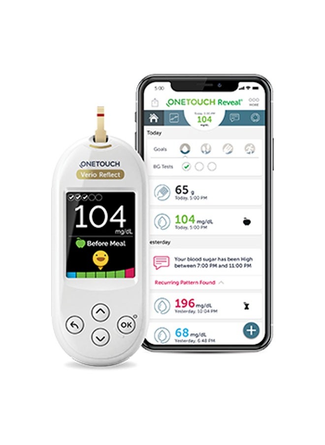 ONETOUCH - Verio Reflect Blood Glucose Meter + Verio Test Strips - Image 1
