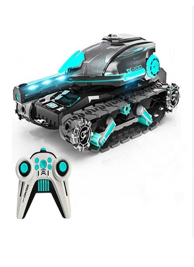 fashionhome Remote Control Stunt Drift Car for Kids RC Tank for Boys Girls That Shoot Water Bullets All Terrain with Lights Music 360°Rotating Toy Car for Boys Girls Kids  - Image 2
