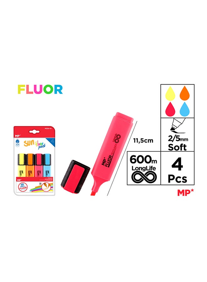 MP ماركر تكسلاينر صن باك 4 وحدات