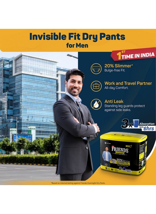 Friends UltraThins Slim Fit Adult Diapers (Dry Pants) for Men - Medium - 9 Count - with thin design, grey colour, and anti-rash - Waist Size 25-48 Inch ;6 3.5-122 cm - pzsku/ZB5818DDB540F4A9AC63CZ/45/_/1737720784/0a9e32f8-a7b7-4327-a24f-443e12c3c39f