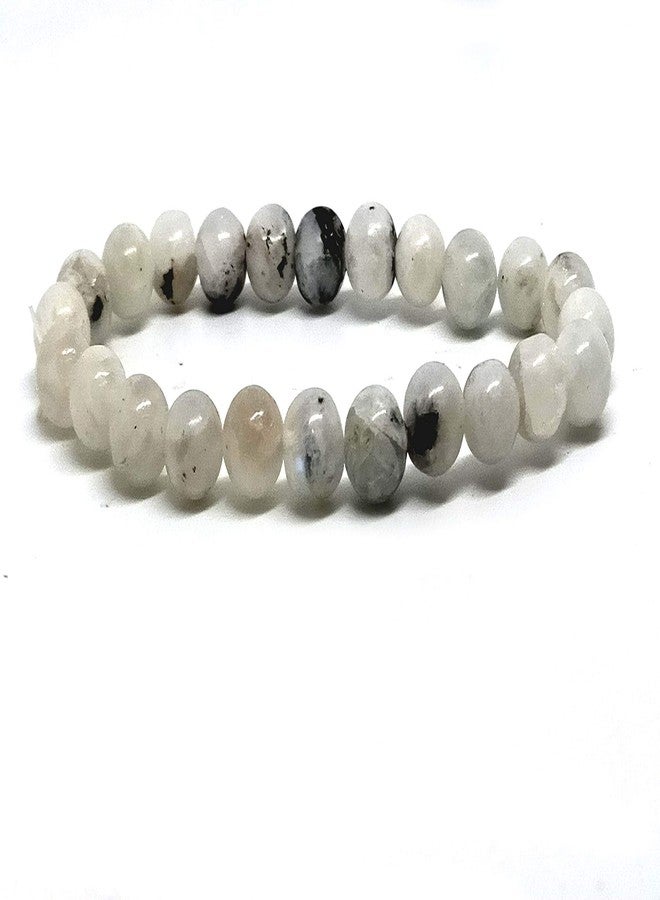 Astroghar Natural Moonstone Stretch Bracelet for Men and Women - Image 2