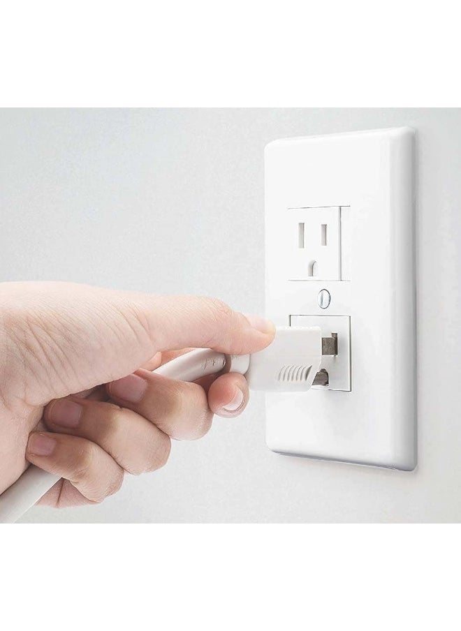 Safety Innovations Safety Innovations Self-Closing Babyproof Outlet Covers - (for Center Screw Outlets Only) an Alternative to Wall Socket Plugs for Child Proofing, (12-Pack), (1-Screw), (White)  - Image 5