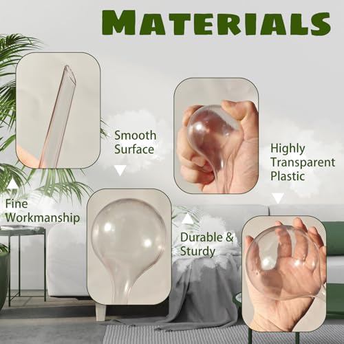 Bvrbaory 10 Pcs Plant Watering Cans,Plant Watering Globes,Plant Self-Watering Bulbs,Plastic Plant Automatic Water Devices for Indoor Outdoor Potter Plants - Image 3