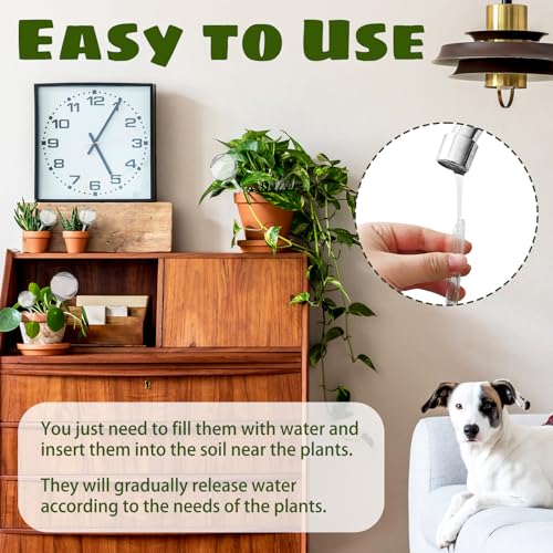 Bvrbaory 10 Pcs Plant Watering Cans,Plant Watering Globes,Plant Self-Watering Bulbs,Plastic Plant Automatic Water Devices for Indoor Outdoor Potter Plants - Image 4