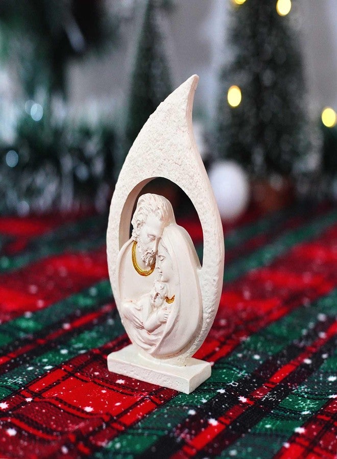 PlentifulHome Holy Family Statue – 5” Resin Nativity Figurine of Joseph, Mary, and Baby Jesus, Catholic Religious Sculpture for Home Altar, Prayer Space - Image 3