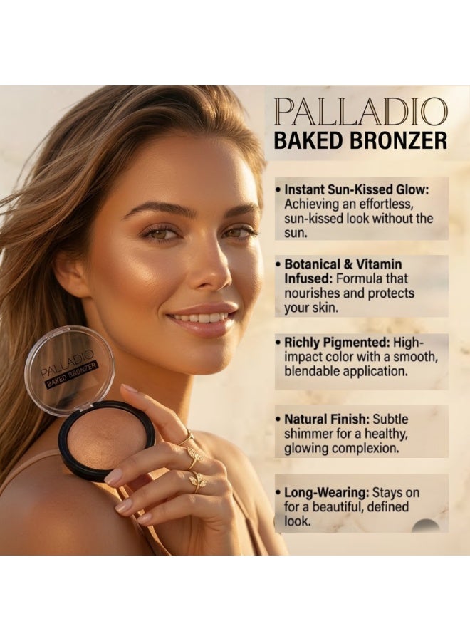 Palladio Baked Bronzer, BBR01 – Pacific Tan - Image 3