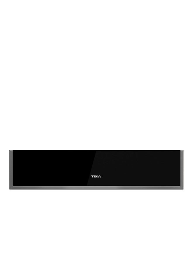 TEKA Plate warmer drawer with 30-80ºC temperature range. Black front glass included CP 15 GS 420 W 40589920 Black Glass with Stainless Steel Frame - Image 1