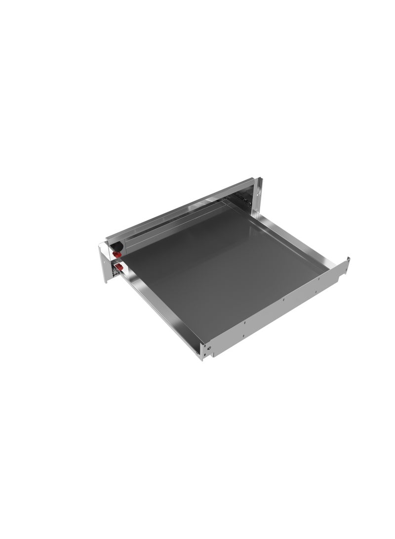TEKA Plate warmer drawer with 30-80ºC temperature range. Black front glass included CP 15 GS 420 W 40589920 Black Glass with Stainless Steel Frame - Image 3