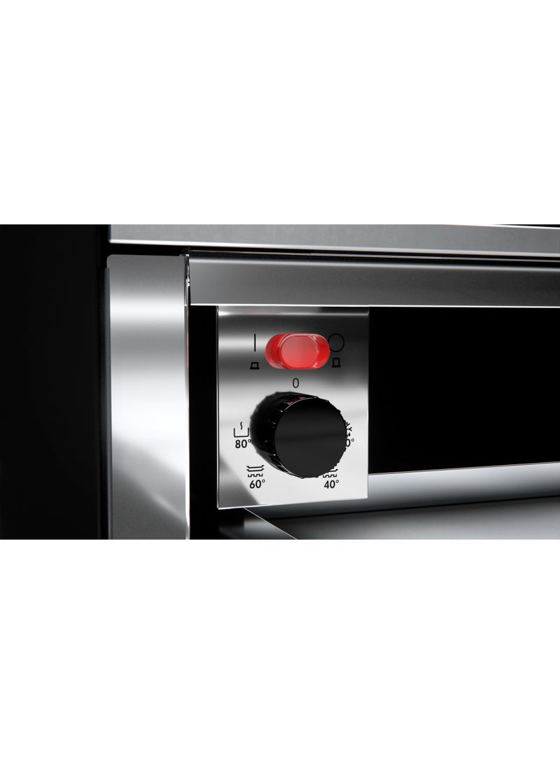 TEKA Plate warmer drawer with 30-80ºC temperature range. Black front glass included CP 15 GS 420 W 40589920 Black Glass with Stainless Steel Frame - Image 4