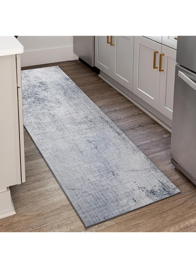 erorex Runner Rugs Area Carpets And Rugs Non Slip Runner For Hallway Entryway Living Room Bathroom Long Kitchen Rug Floor Mat Abstract Washable Rubber Back Carpet Light Grey Brown 60 X 120 Cm - Image 5