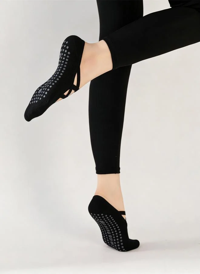 ستايلي اكتيف جوارب رياضية بوسادات سيليكون وأربطة متقاطعة مزدوجة