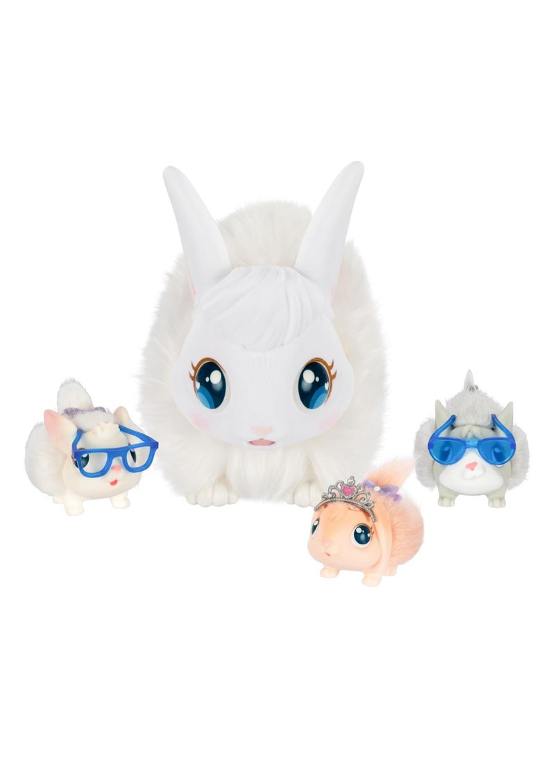 LITTLE LIVE PETS - Mama Surprise - Rabbit Take Care of the Mother She Expects 3 Babies! Interactive Rabbit and Hutch Play Set Over 20 Sounds and Reactions Accessories for Babies from 4 Years, Bunny Playset - Image 1
