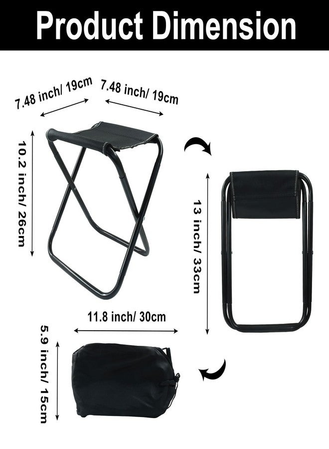 Coufce Folding Stool, Portable Camping Stool Collapsible Camp Stool, Lightweight Foot Rest for Adults Gardening Hiking Beach/Fishing - Image 3