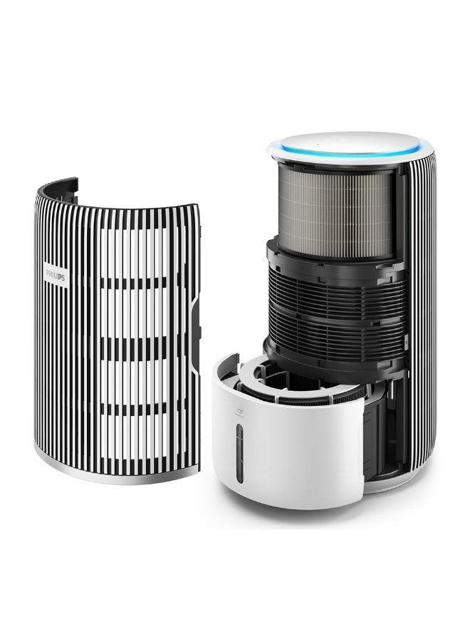 Philips Pure Protect Water 3400 Series smart 2-in-1 Air Purifier & Humidifier - 78 m2, HEPA, Active Carbon, 5 Speed, Sleep Mode, Child Lock, 3.2L Water Tank, smart app control AC3420/10 Grey/White - Image 3